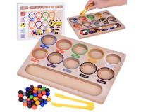 Montessori fa oktatójáték - színválogató