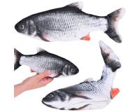 Plüss hal mozgó farokkal - kb. 25 cm hosszú