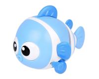 Felhúzható vidám halacska - kék színben