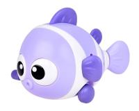Felhúzható vidám halacska - lila színben