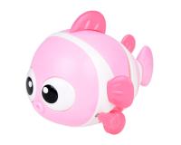 Felhúzható vidám halacska - rózsaszín színben
