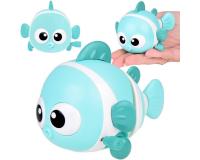 Felhúzható vidám halacska - türkiz színben