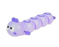 Felhúzható aranyos hernyócska lila színben