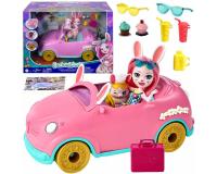 Enchantimals Bree baba és Twist nyuszi Nyuszimobillal