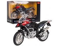 BMW R 1200 GS fém motorkerékpár piros színben 1:9 méretarányban