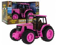 Rózsaszín traktor fény- és hangfunkcióval