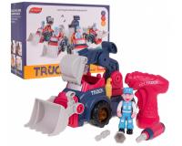 Szétszerelhető kotrógép tartozékokkal