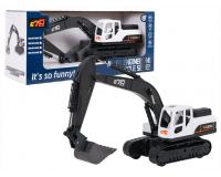 Lánctalpas kotrógép fém alkatrészekkel