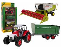 Mezőgazdasági járművekből álló traktor + kombájn készlet