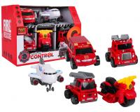 Tűzoltósági járműkészlet 1:36 méretarányban