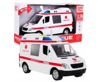 Mentőautó hangeffektusokkal 1:16 méretarányban