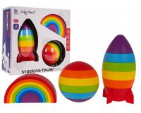 Érzékszervi, egymásra rakható játékkészlet