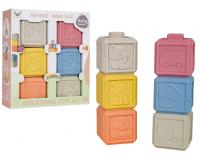Környezetbarát, puha érzékszervi kockákból álló készlet