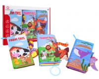 3 darabos puha baba könyv - angol nyelvű felíratokkal