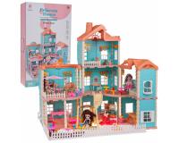 Interaktív babaház fény- és vízfunkcióval + teljes felszereléssel és 3 babával