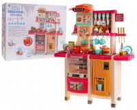 Interaktív konyha fénnyel, hanggal és vízcsappal, valamint számos kiegészítővel - rózsaszín