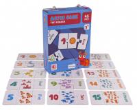 3 részből álló Párosítós matematikai játék - Számok 15-ig + angol megnevezés