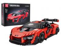 Narancssárga sportkocsi építőkészlet - 1372 darabos