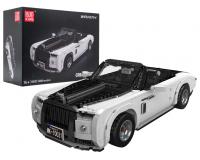 Fehér Kabrió Jármű építőkészlet