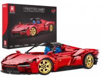 Piros sportkocsi építőkészlet - Mustang - 1958 darabos