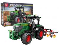 Zöld traktor építőkészlet - 1828 darabos