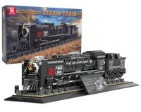 Retro mozdony építőkocka készlet - 1546 darabos