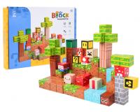 84 darab színes 3D mágneses kockából álló készlet