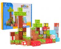 102 darab színes 3D mágneses kockából álló készlet