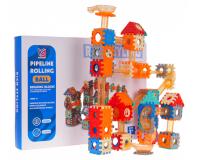 Hatalmas építőkészlet golyópáyával - 246 darabos