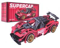 Piros sportkocsi kockakészlet - 482 darabos