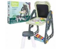 Többfunkciós tábla gyerekeknek 3+ Mágneses tábla + Krétatábla + Szék + Írószerek