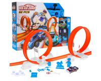 Extrém versenypálya 62 elemből hurkokkal és autókkal