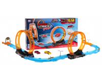 Versenypálya két 360 fokos hurokkal