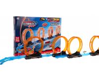 Négy 360 fokos hurokkal rendelkező versenypálya