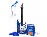 Elektromos gitár erősítővel - kék színű