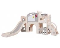5 az 1-ben kerti mászóka készlet - csúszdával, kosárpalánkkal, rajztáblával, stb.