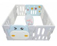 Nagy, praktikus, összecsukható moduláris játszótér - Babakarám - kék