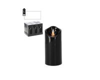 Led-es gyertya 7 x 15 cm - fekete