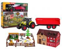 MEGA Farmer Készlet Traktorral + Kiegészítőkkel