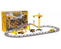 Építőipari járművek versenypálya gyerekeknek