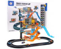 Négyszintes parkoló 10 autóval és 1 helikopterrel