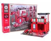 Tűzoltóság garázskészlet + kiegészítők és figurák