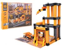 Építési terület garázs készlet + kiegészítők és figurák