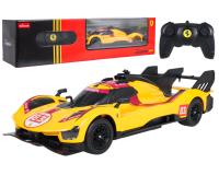 Távirányítós autó 1:24 Ferrari 499P-N83 sárga RASTAR