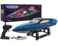 Távirányítású, gyors versenyhajó világítással
