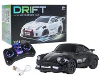 Távirányítású SPORT drift autó 1:64 méretarányban -fekete
