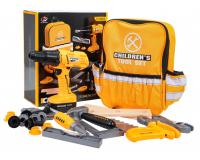 Jól felszerelt szerszámkészlet hátizsákkal és interaktív fúró-csavarozóval