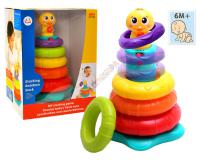 Szines piramis készség fejlesztő játék