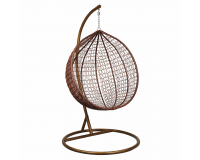 Barna rattan hatású függőfotel