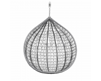 Függőfotel kosár szürke színben